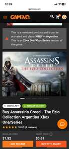Gamivo: Assassin's Creed - The Ezio Collection Argentina Xbox