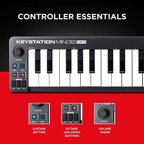 Amazon: Controlador MIDI USB con mini teclado ultraportátil con ProTools First