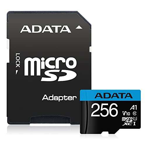 Amazon: Micro SD Adata 256GB Clase 10 / 100mbs