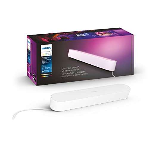 Amazon: Philips Hue Play Blanca - Extensión luz inteligente blanca y color, requiere concentrador, no incluye fuente alimentación
