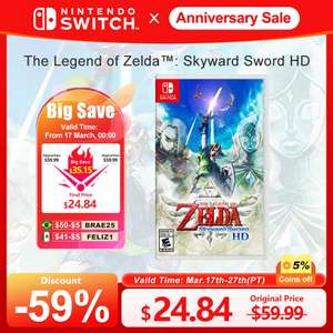 AliExpress | The Legend of Zelda: Skyward Sword HD Nintendo switch