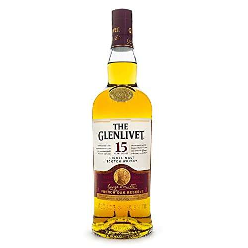 Amazon: Whisky The Glenlivet 15 Años 750ml (Maridaje: carnes de caza como Reno)