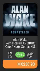 Kinguin: Alan Wake Remastered AR XBOX One / Xbox Series X|S CD Key