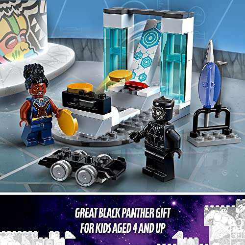 Amazon: Kit de construcción Lego Marvel Black Panther Laboratorio de Shuri (58 Piezas)