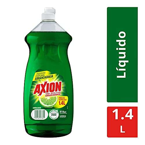 Amazon: Axion, Lavatrastes Líquido Limón 1.4 L | Planea y Ahorra