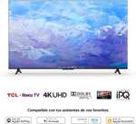 TCL Pantalla 50" 4K UHD TV Sonido Dolby ROKU | Vendida por Amazon