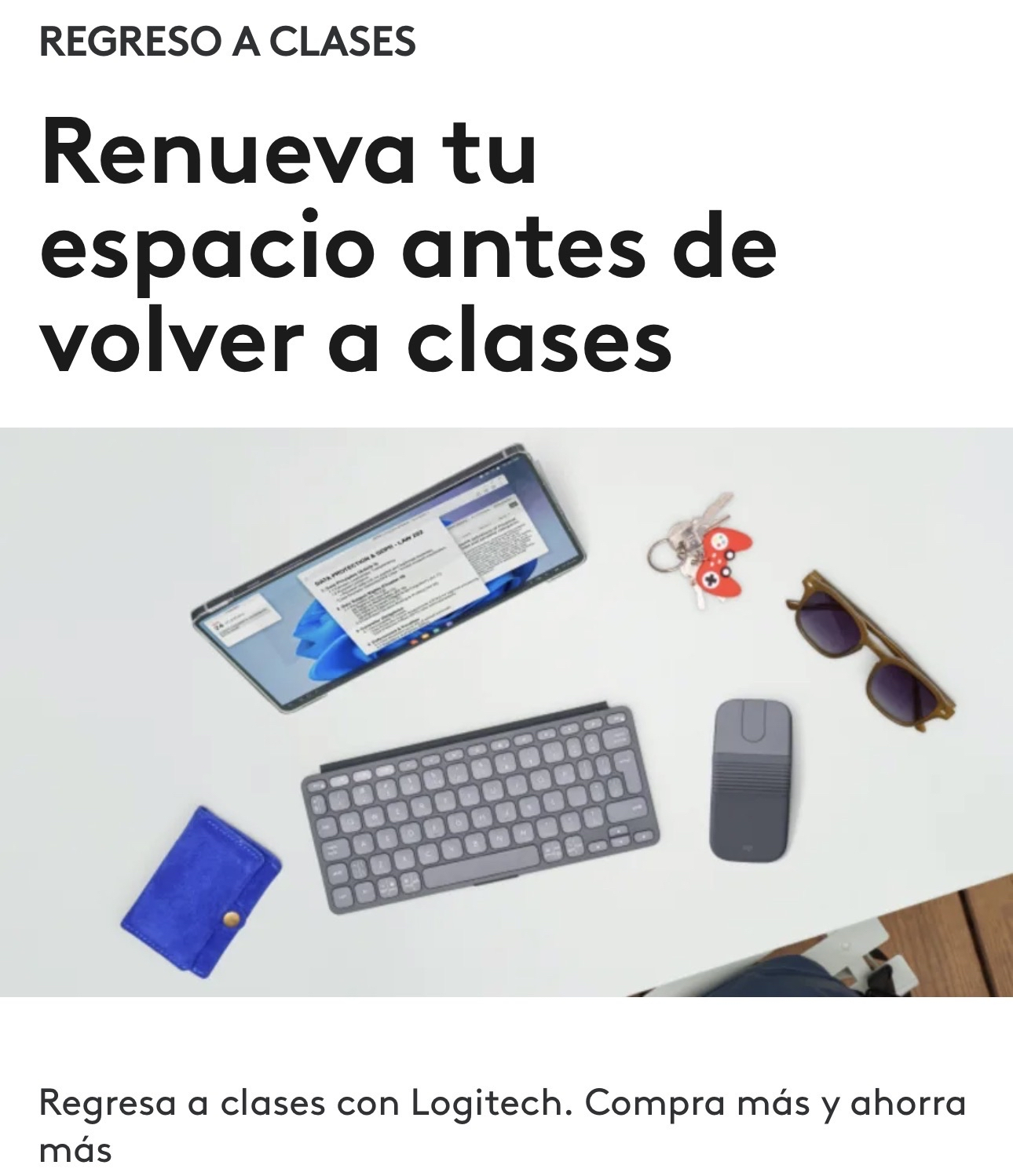 Logitech: $1,500 de descuento en compras desde $4,200