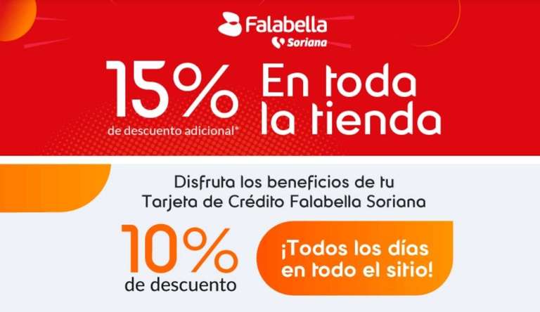 Linio. 15% Falabella en compras mínimas de $1000 SOLO HOY (topado a $1000 de descuento)