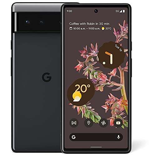 Amazon: Google Pixel 6 5G - Teléfono Android, smartphone desbloqueado 128 GB (Stormy Black) (reacondicionado)