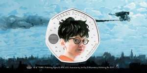 Harry Potter -EDICIÓN LIMITADA- Moneda conmemorativa de Casa de Moneda Reino Unido