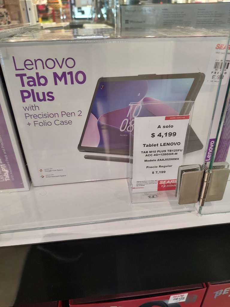 Sears: Tablet Lenovo Tab M10 Plus + precision pen + case