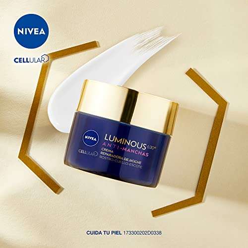 Amazon: NIVEA Cellular Luminous630 Anti-Manchas Crema facial Reparadora de Noche para Mujer (50 ml) (Planea y Ahorra)