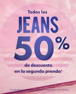 C&A: Jeans 50% de descuento en la segunda prenda