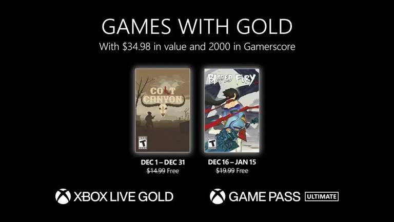 Games with Gold: Diciembre 2022