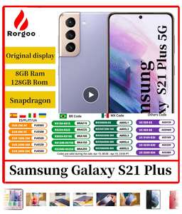 AliExpress: Celular Galaxy S21 Plus 128 ROM, 8GB Ram, Snapdragon 888