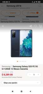 Linio: Samsung galaxy s20 fe con HSBC