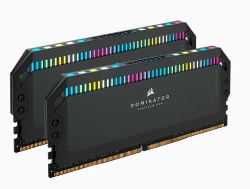 Cyberpuerta: Kit Memoria RAM Corsair Dominator Platinum RGB DDR5, 5200MHz, 32GB (2 x 16GB), CL40, XMP, SKU: CMT32GX5M2B5200C40