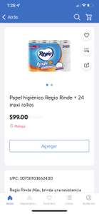 Walmart: Papel higiénico Regio Rinde + 24 maxi rollos