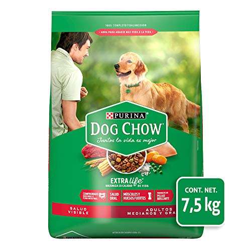Amazon Dog Chow Adultos, Razas Medianas y Grandes (7.5 kg)