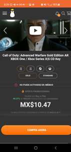 Kinguin Call of duty advanced warfare Gold editio Xbox region argentina