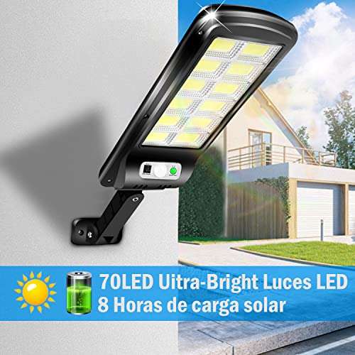 Amazon: Luz solar al aire libre, 120 piezas LED luz solar al aire libre sensor de movimiento control remoto 3 tipos