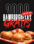Fuego extremo: 3000 hamburguesas gratis por el dia de la hamburguesa - Villahermosa