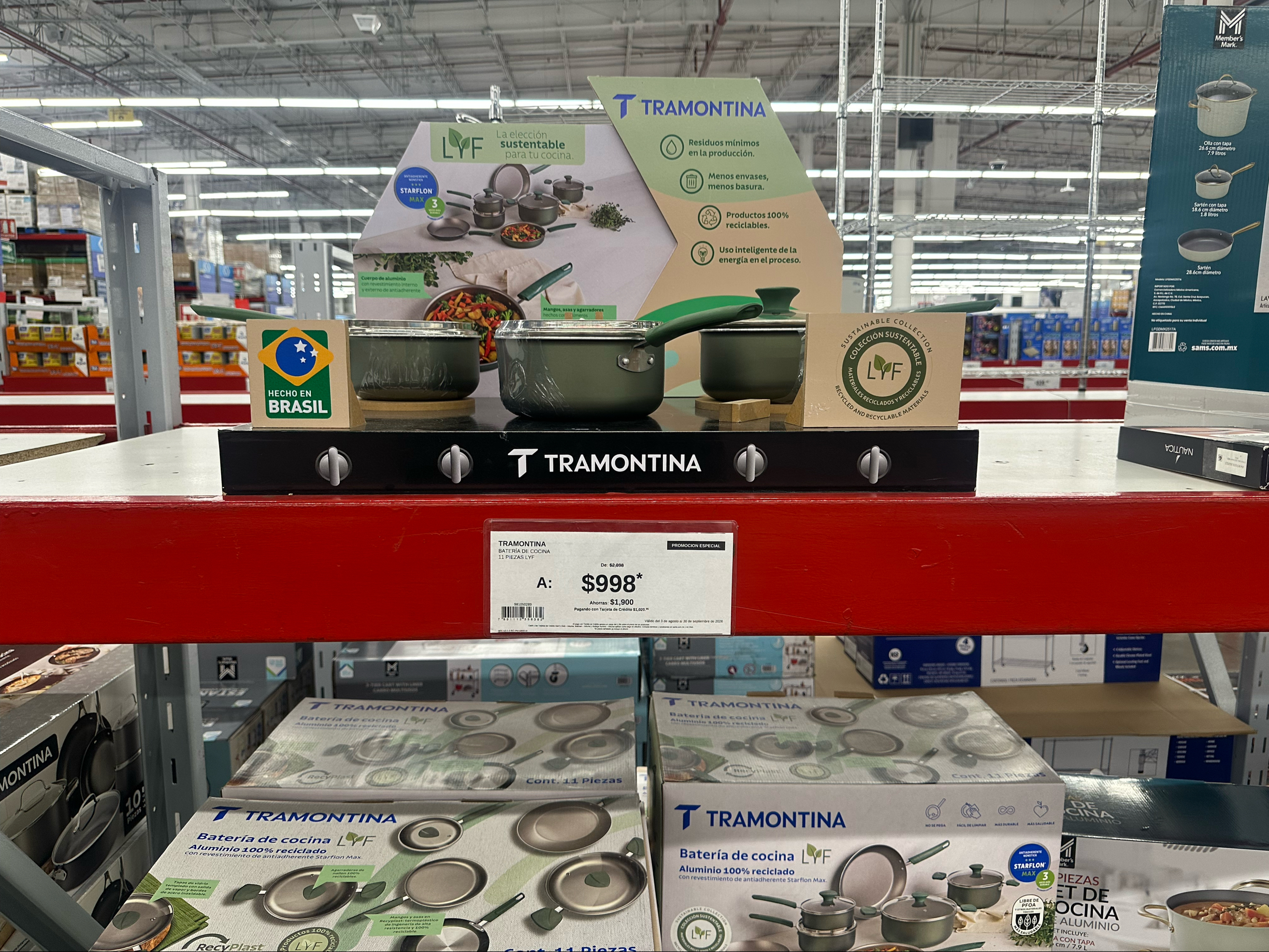 Sam's Club: Batería de Cocina Tramontina
