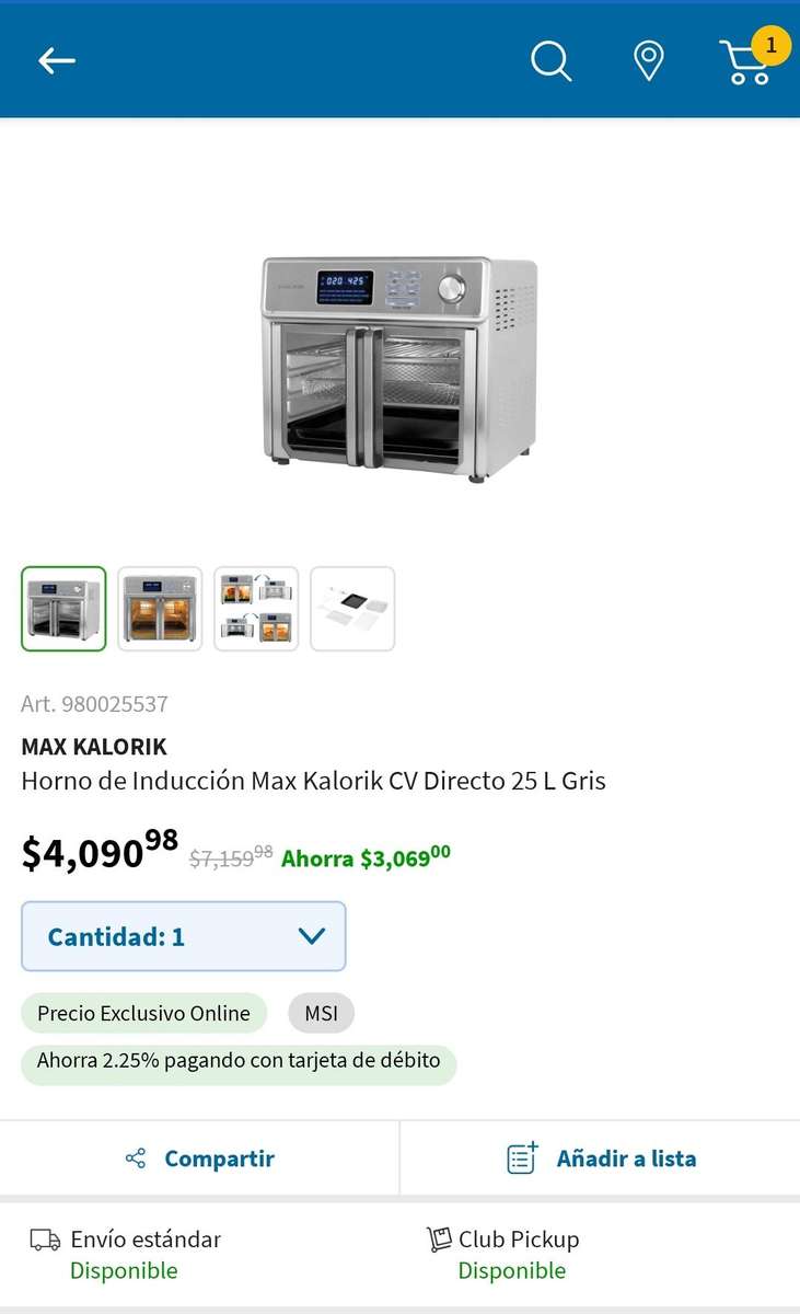 Compra electrodomesticos de cocina en línea | Sam's Club