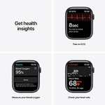 Amazon: Apple Watch Series 7 (GPS, caja de aluminio medianoche de 45 mm) con correa deportiva medianoche, regular (renovado)