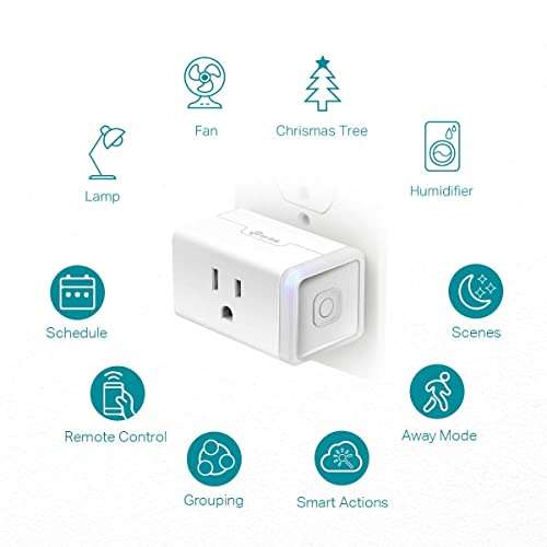 Amazon: Kasa Smart Plug Lite by TP-Link - 12A, no requiere Hub, funciona con Alexa y Google