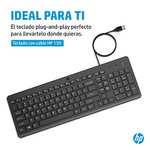 Amazon: HP Teclado con Cable 150, USB, en Español, Windows/Mac OS, Negro | envío gratis con Prime