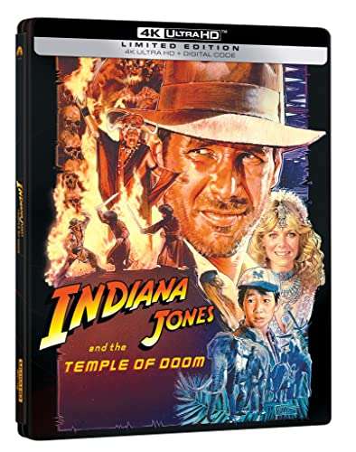 Amazon: Indiana Jones and the Temple of Doom Limited-Edition Steelbook [4K UHD] [Blu-ray]