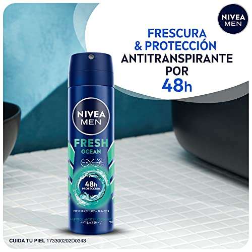 Amazon - Nivea Men Desodorante Antitranspirante Hombre Fresh Ocean Spray, 150ml | Planea y Cancela