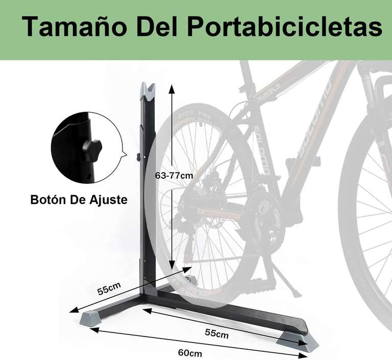 Amazon: Soporte vertical para bicicletas de 20" a 29"