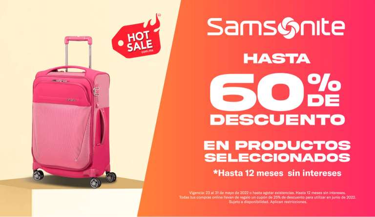 Samsonite: Hasta 60% de descuento en articulos seleccionados -  promodescuentos.com