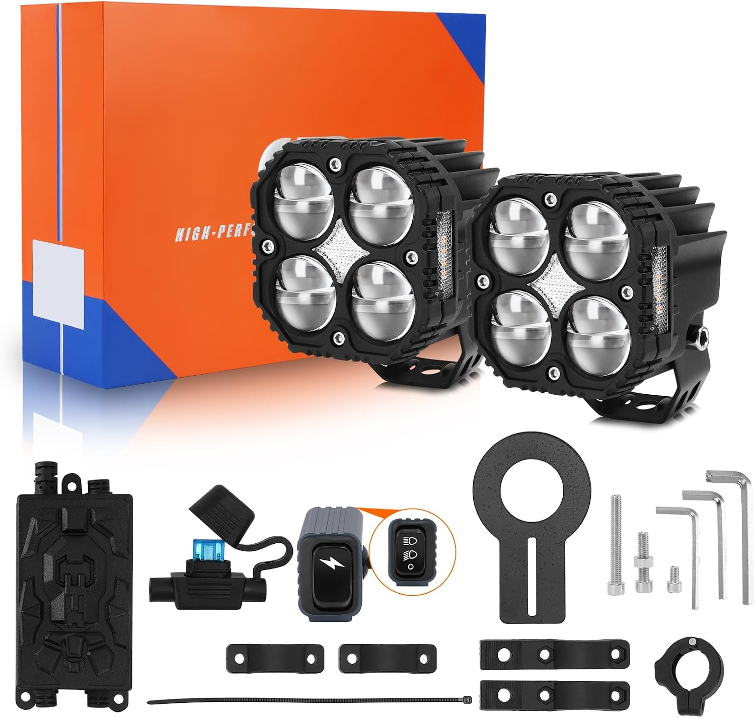 Amazon: Luces LED Auxiliares para Moto