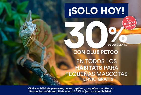 Petco - 30% OFF Habitats para pequeñas mascotas + ENVIO GRATIS