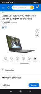 Walmart: Laptop Dell Vostro 3400 Intel Core i3 Gen 11th 8GB RAM 1TB HDD