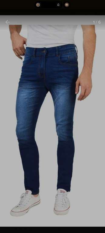 Mercado Libre: Denim Jeans casual para caballero