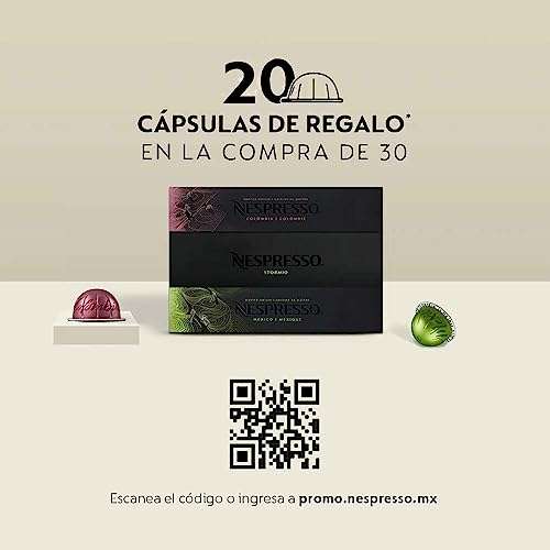 Amazon: Nespresso Cafetera Vertuo Pop, Color Black + Café de Regalo