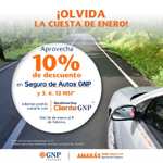 10% Descuento Seguro Autos Gnp