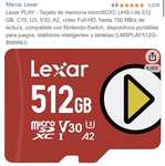 Amazon: Lexar PLAY - Tarjeta de memoria microSDXC UHS-I de 512