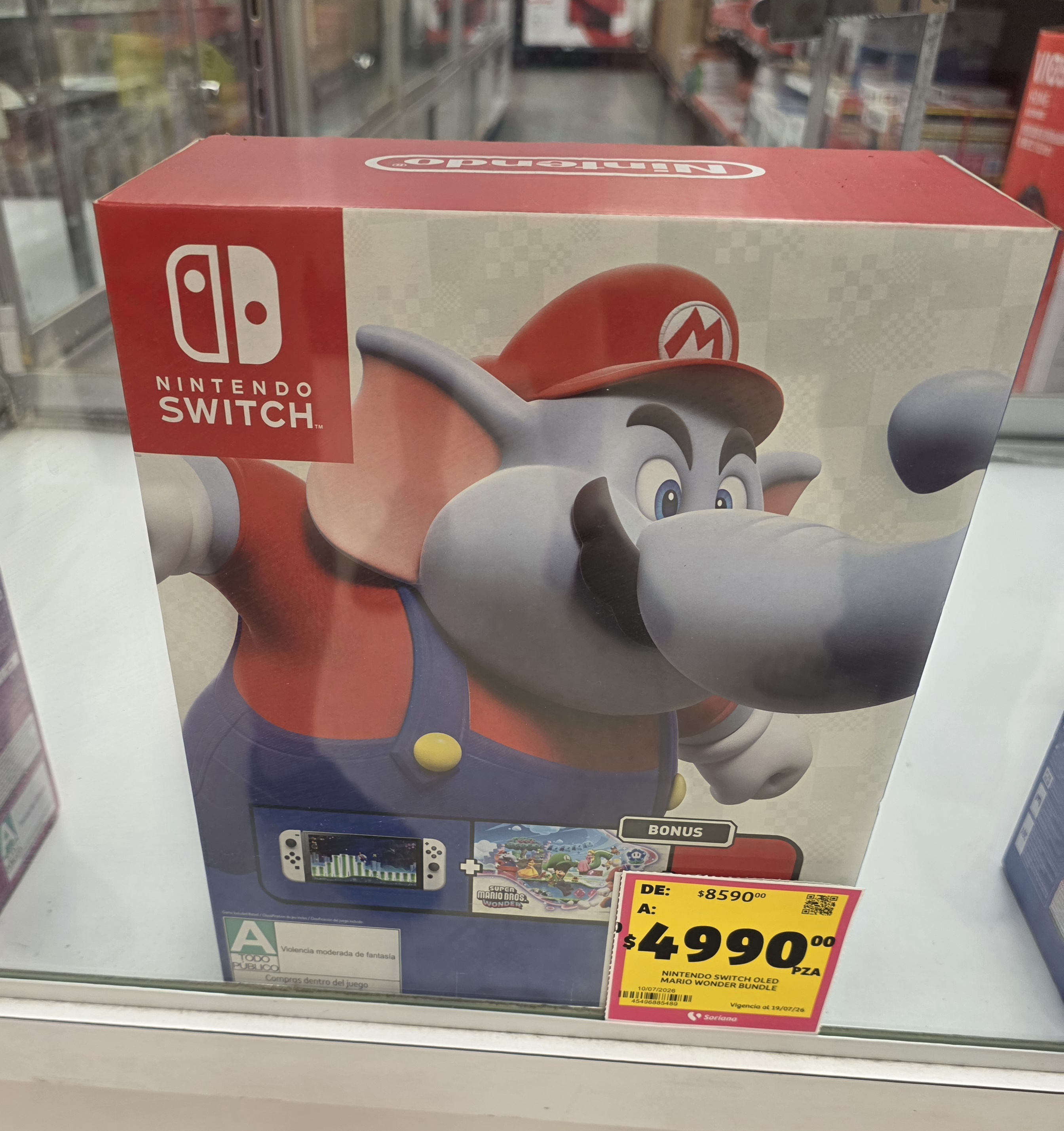 Nintendo Switch Oled Bonus Mario Wonder - Soriana Tijuana
