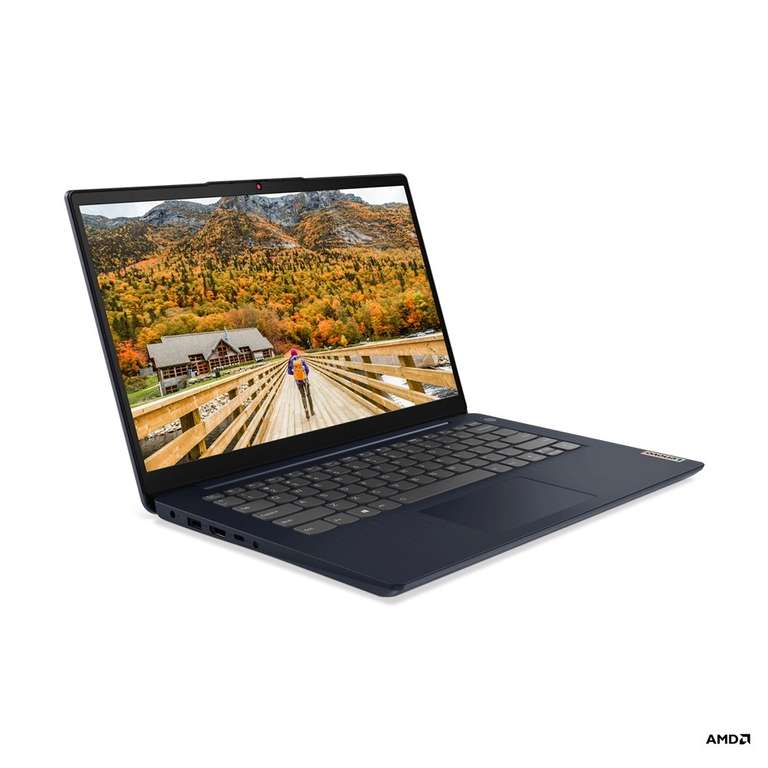 Cyberpuerta: Laptop Lenovo 14" Full HD, AMD Ryzen 3 5300U, 8GB, 512GB SSD Azul W10