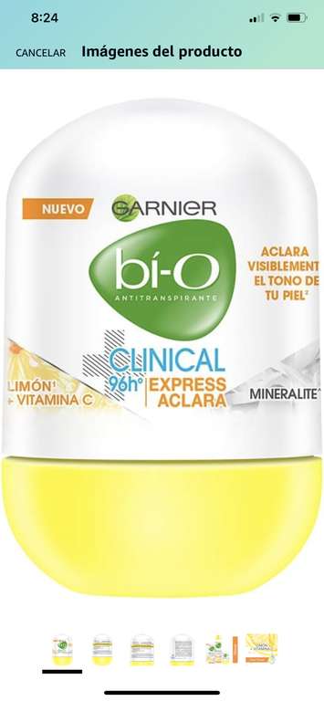 Amazon: Garnier Bio Antitranspirante bio clinical