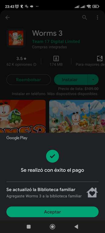 Google Play: Worms 3