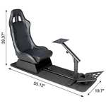 Amazon: Dshot Racing Wheel Stand Asiento de conducción Racing Simulator | Oferta relámpago