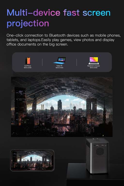 AliExpress: HONGTOP-proyector LED S30 Max versión Global, Full HD, 1080P, Android 10, 1920x1080P, MINI 4k, para cine en casa