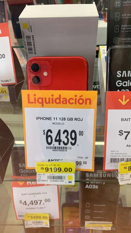 Walmart: iPhone 11 128 Gb rojo