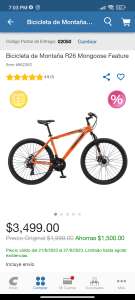 Costco: Bicicleta de montaña r26 moongose feature